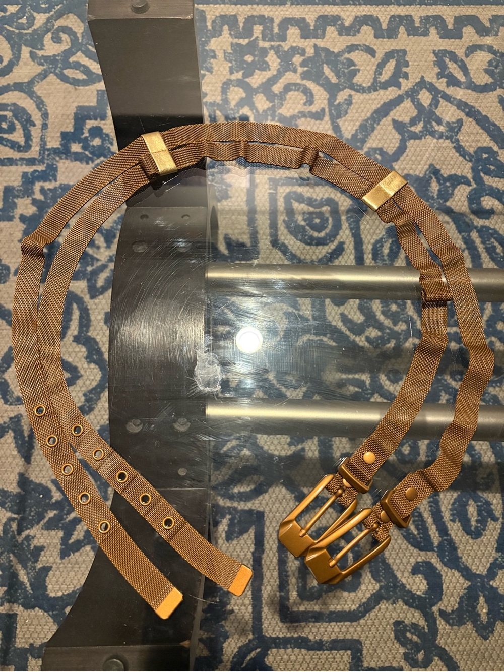 Gold double layered belt vintage